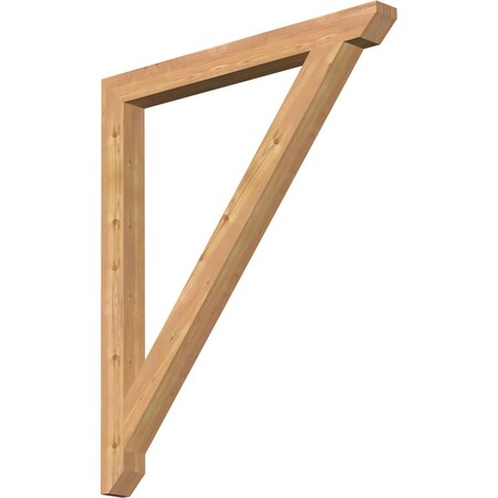 Traditional Slat Smooth Bracket, Western Red Cedar, 3 1/2W X 40D X 48H